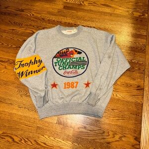 Official Turf Champs Coca Cola Gray Sweater